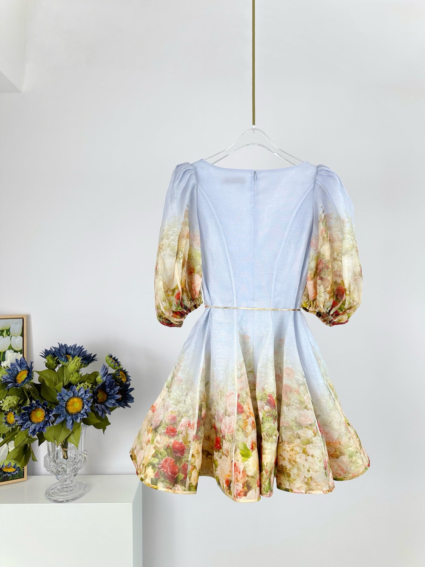 The Luminosity Flip Dress in Rosy Garden Print from our Swim 2024 Collection,Luminosity