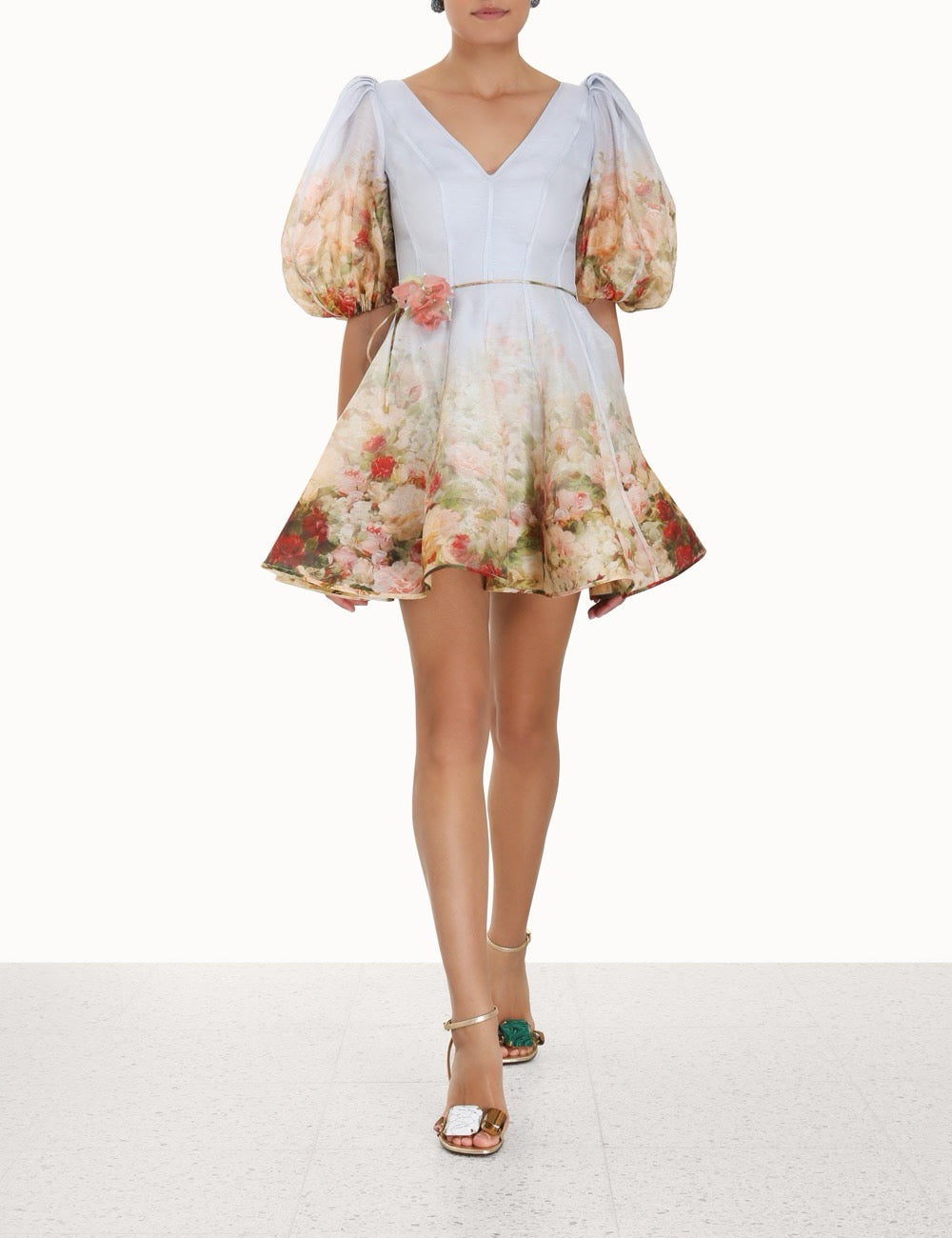 The Luminosity Flip Dress in Rosy Garden Print from our Swim 2024 Collection,Luminosity